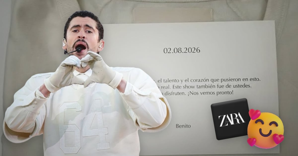 Bad Bunny hace historia con su outfit de Zara en el Super Bowl 2026